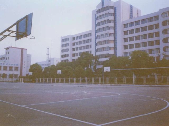 Profile of the basketball court University of Science and Technology, Changsha, China
