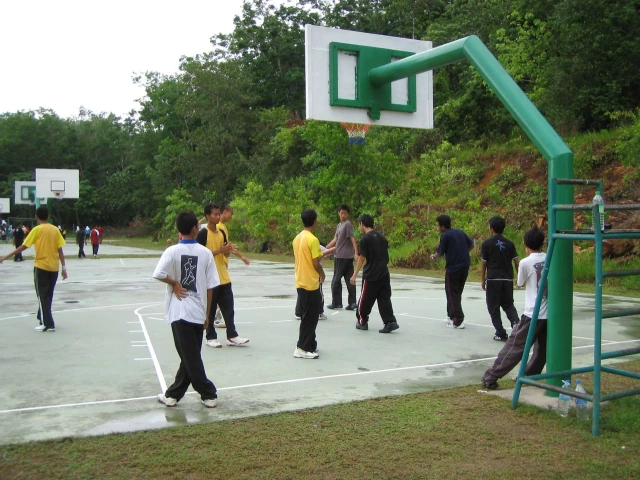 Profile of the basketball court Taman Seroja Court, Langkawi, Malaysia