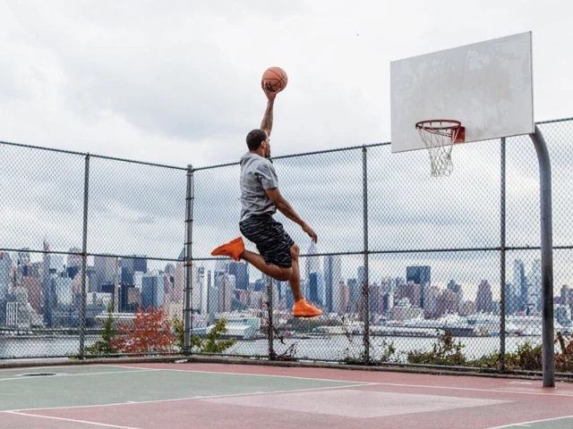 Profile of the basketball court Liberty Skyline, West New York, NJ, United States