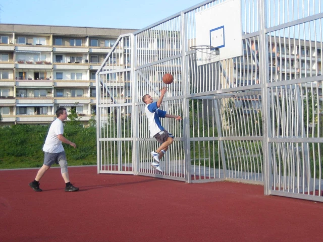 Profile of the basketball court Burg Süd, Burg, Germany