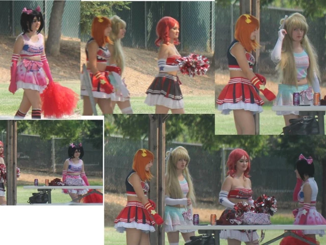 nice park courts and you never know what you will see LOVE LIVE SCHOOL IDOL FESTIVAL