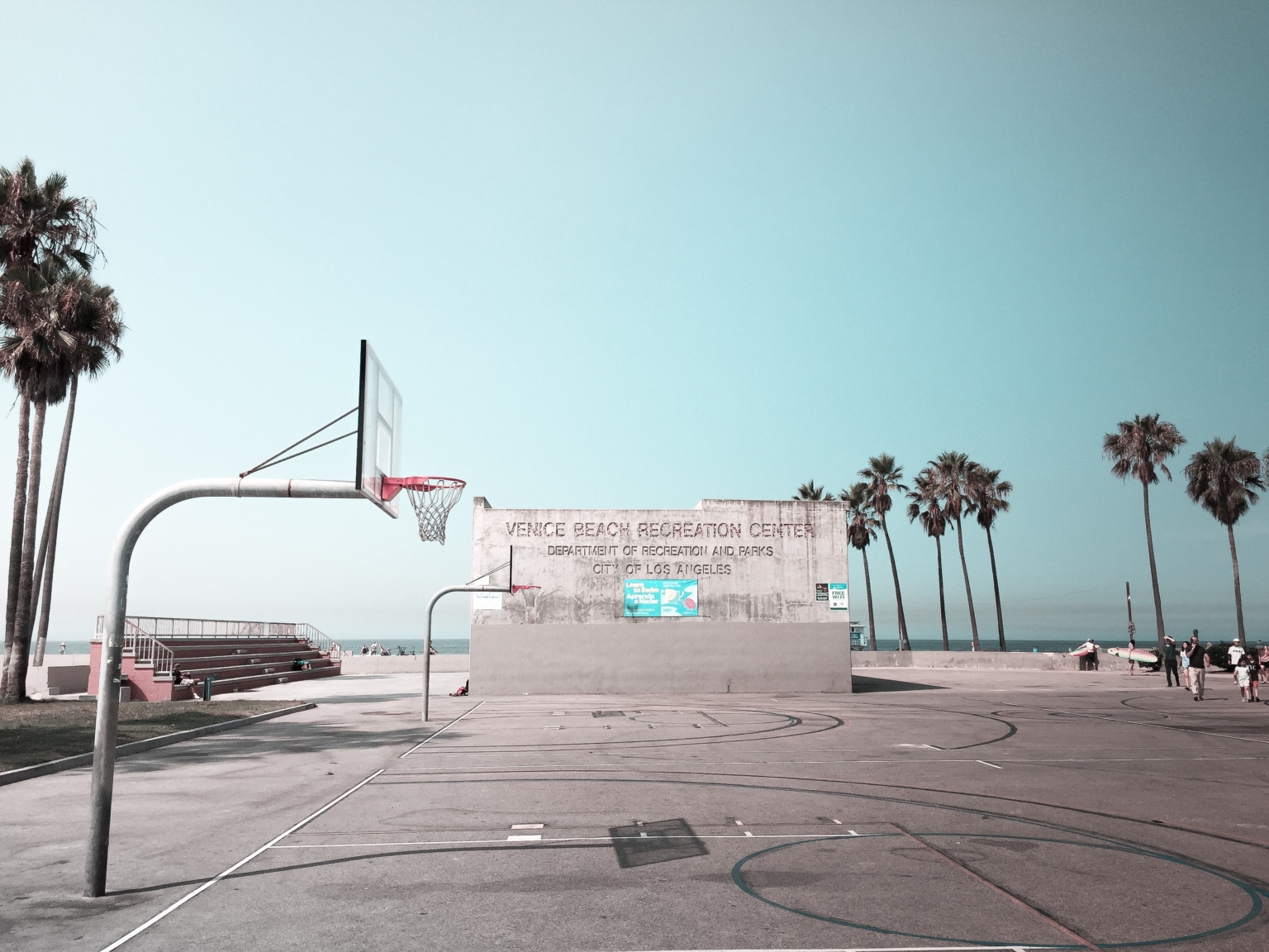 Basketball courts venice beach