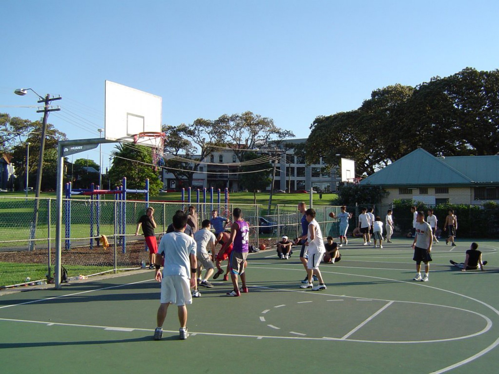 Basketball Court at Prince Alfred Park in Sydney, Australia