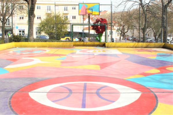 The Colourful Basketball Courts of Lisbon, Portugal