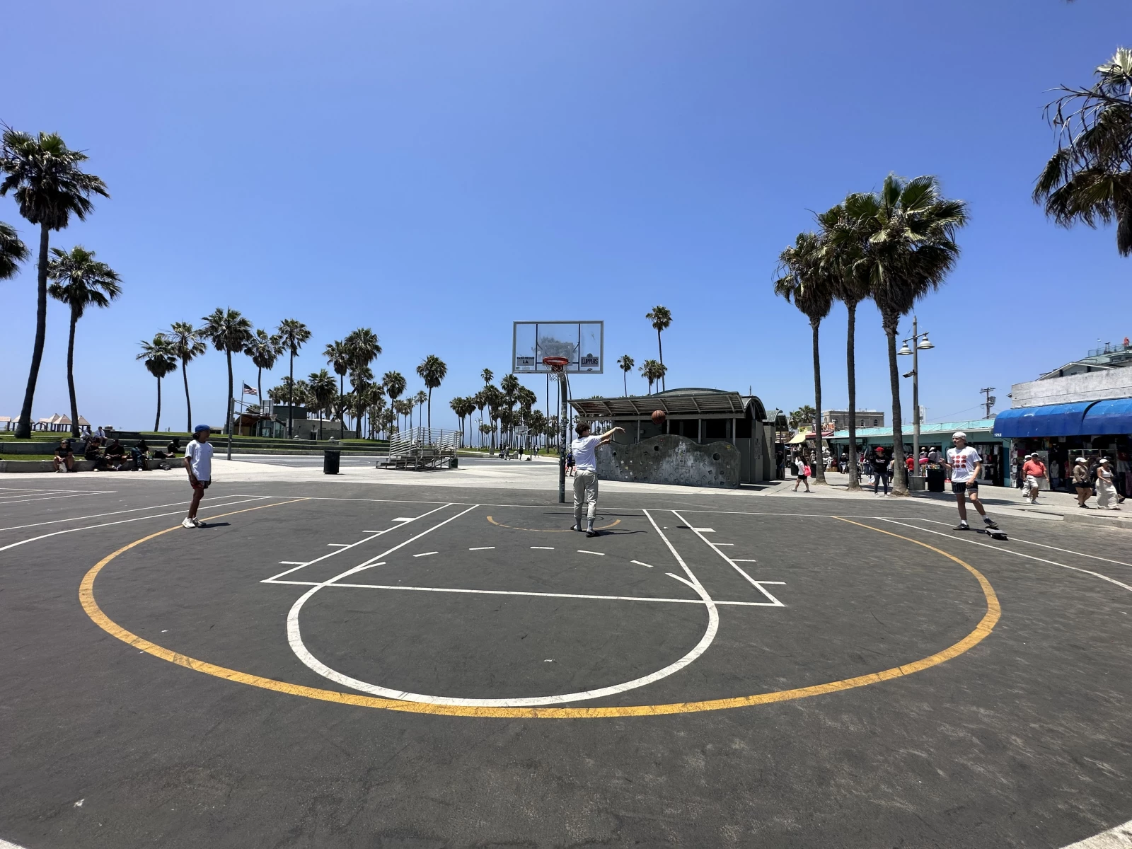 Los Angeles CA Basketball Court: Venice Beach Courts of the World
