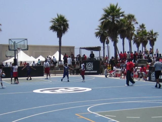 Streetball at Venice Beach.
