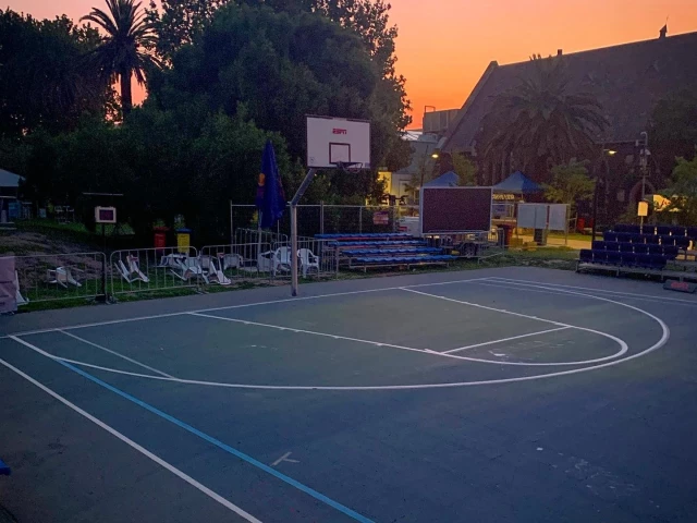 Profile of the basketball court Prahran Park, Melbourne, Australia