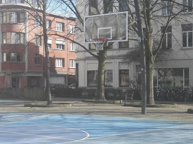 Profile of the basketball court Sint-Andriesplaats, Antwerp, Belgium
