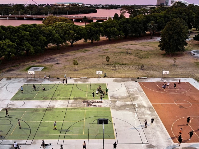 Profile of the basketball court McCallum Park Courts, Victoria Park, Australia