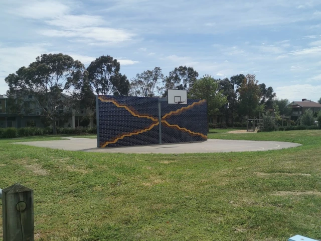Profile of the basketball court Southampton Drive Park, Point Cook, Australia