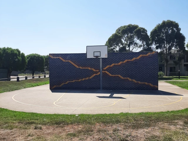 Profile of the basketball court Southampton Drive Park, Point Cook, Australia