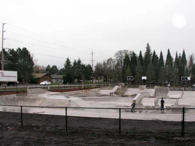 Profile of the basketball court Reedville Creek Skate Park, Hillsboro, OR, United States