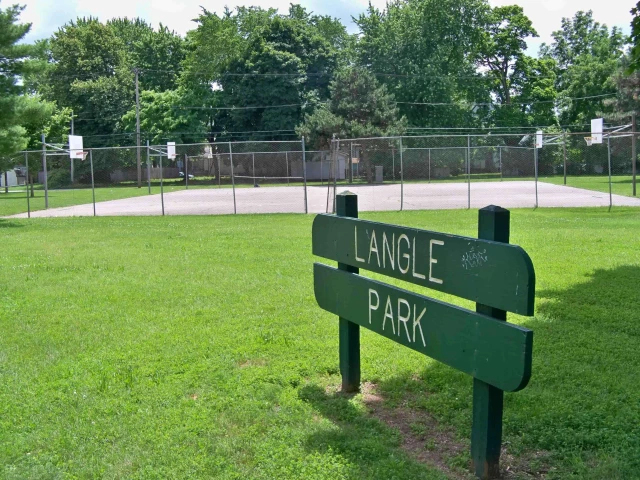 Profile of the basketball court Langle Park, Elkhart, IN, United States
