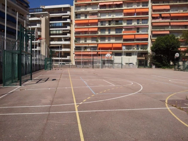 Profile of the basketball court Stade Foch, Antibes, France