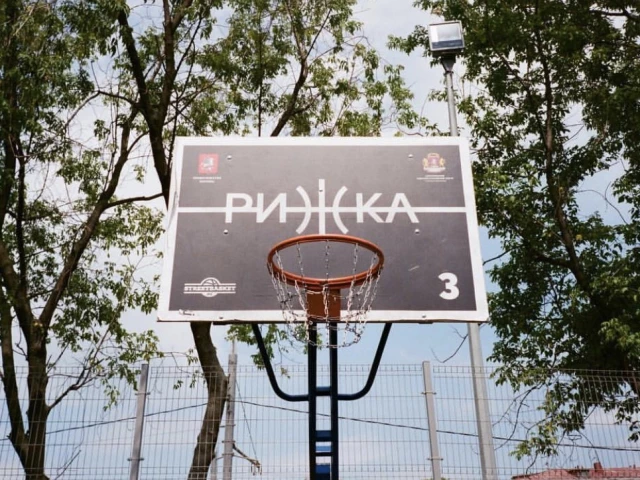 Profile of the basketball court Rizhka, Moscow, Russia