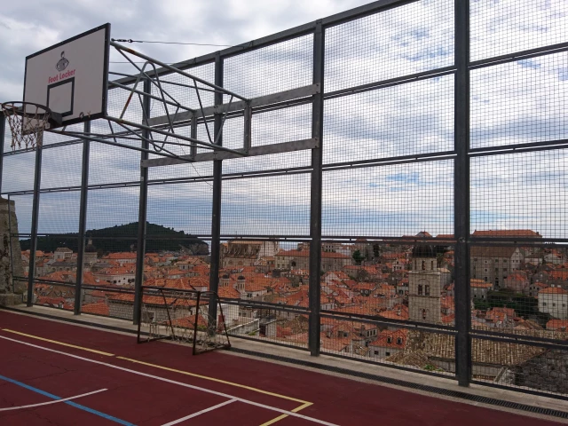 Profile of the basketball court City Wall Rooftop Court, Dubrovnik, Croatia