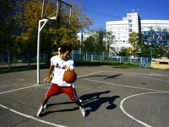 Profile of the basketball court Krylatsky Hills, Moscow, Russia
