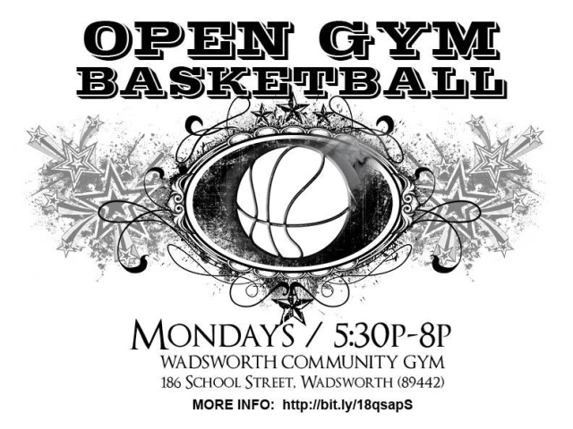 Profile of the basketball court Wadsworth Community Gym, Wadsworth, NV, United States
