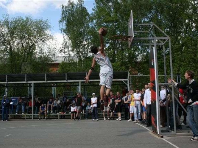 Profile of the basketball court Plehanka, Perm, Russia