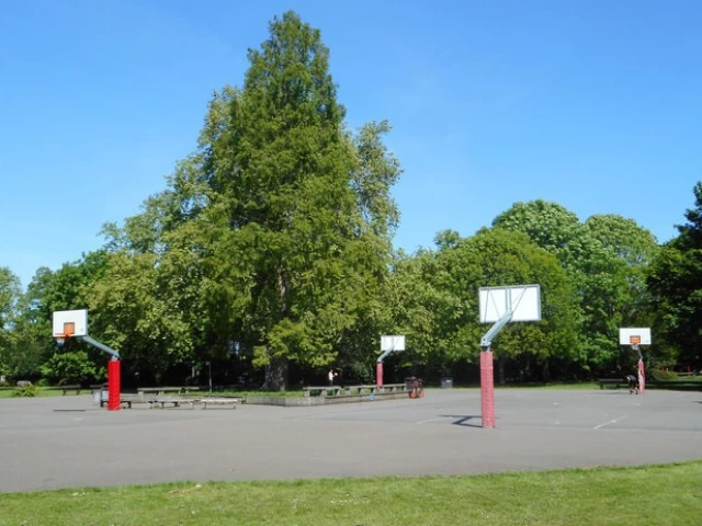 Profile of the basketball court Ravenscourt Park, London, United Kingdom