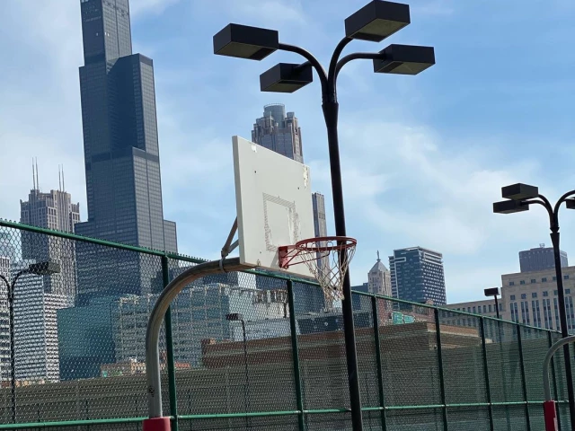 Profile of the basketball court UIC Outdoor Courts, Chicago, IL, United States