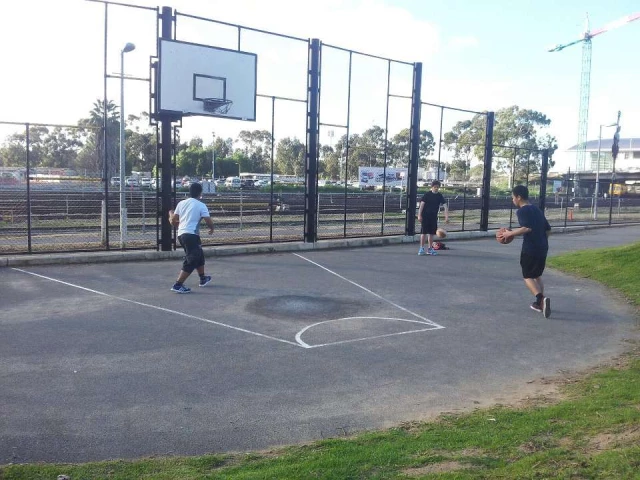 Profile of the basketball court North Terrace Single Hoop, Adelaide, Australia