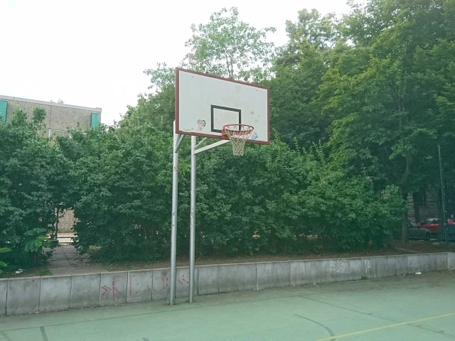 Profile of the basketball court Gneisenau Straße, Berlin, Germany