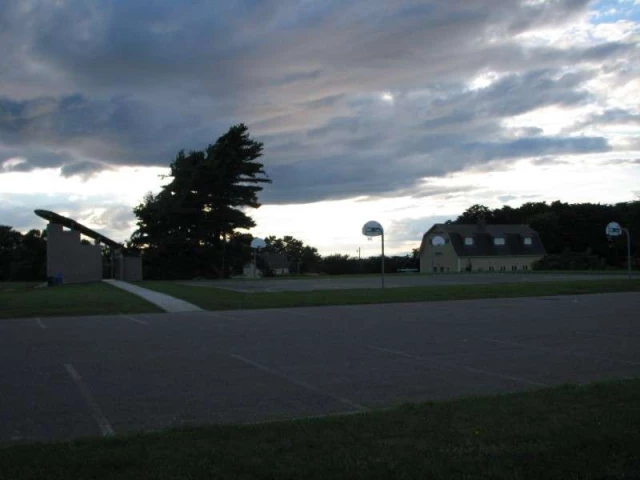 Profile of the basketball court Dorset Park, South Burlington, VT, United States