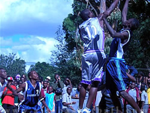 Profile of the basketball court Lenana School, Nairobi, Kenya
