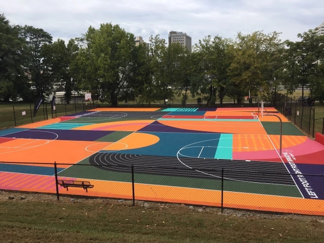 Profile of the basketball court Cal Johnson Park, Knoxville, TN, United States