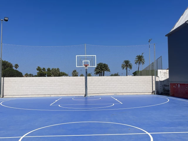 Profile of the basketball court Instituto de Educacion Secundaria Maria Ibars, Dénia, Spain