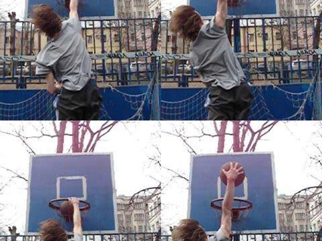 Profile of the basketball court Shitty playground, Moscow, Russia