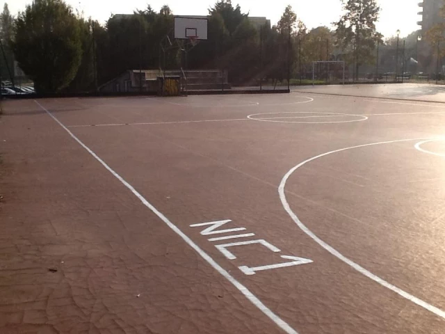 Profile of the basketball court Playground Isonzo, Turin, Italy