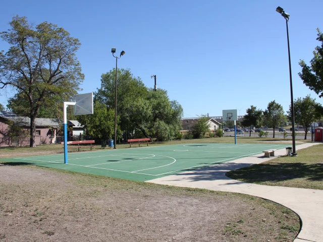 Profile of the basketball court Buckeye Park, San Antonio, TX, United States