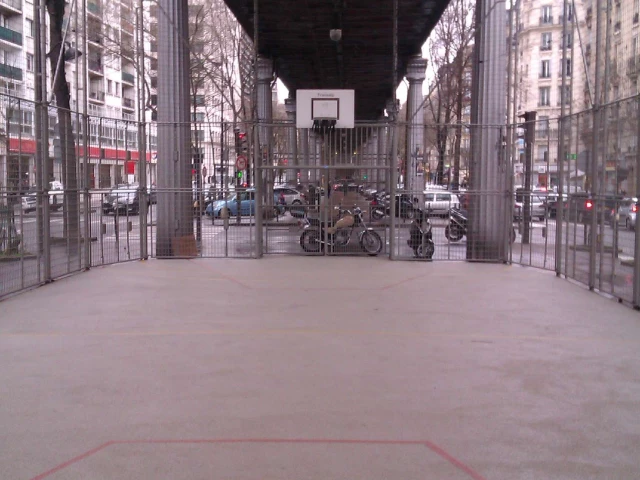 Profile of the basketball court Dupleix, Paris, France
