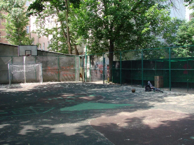 Profile of the basketball court 6th, Moscow, Russia