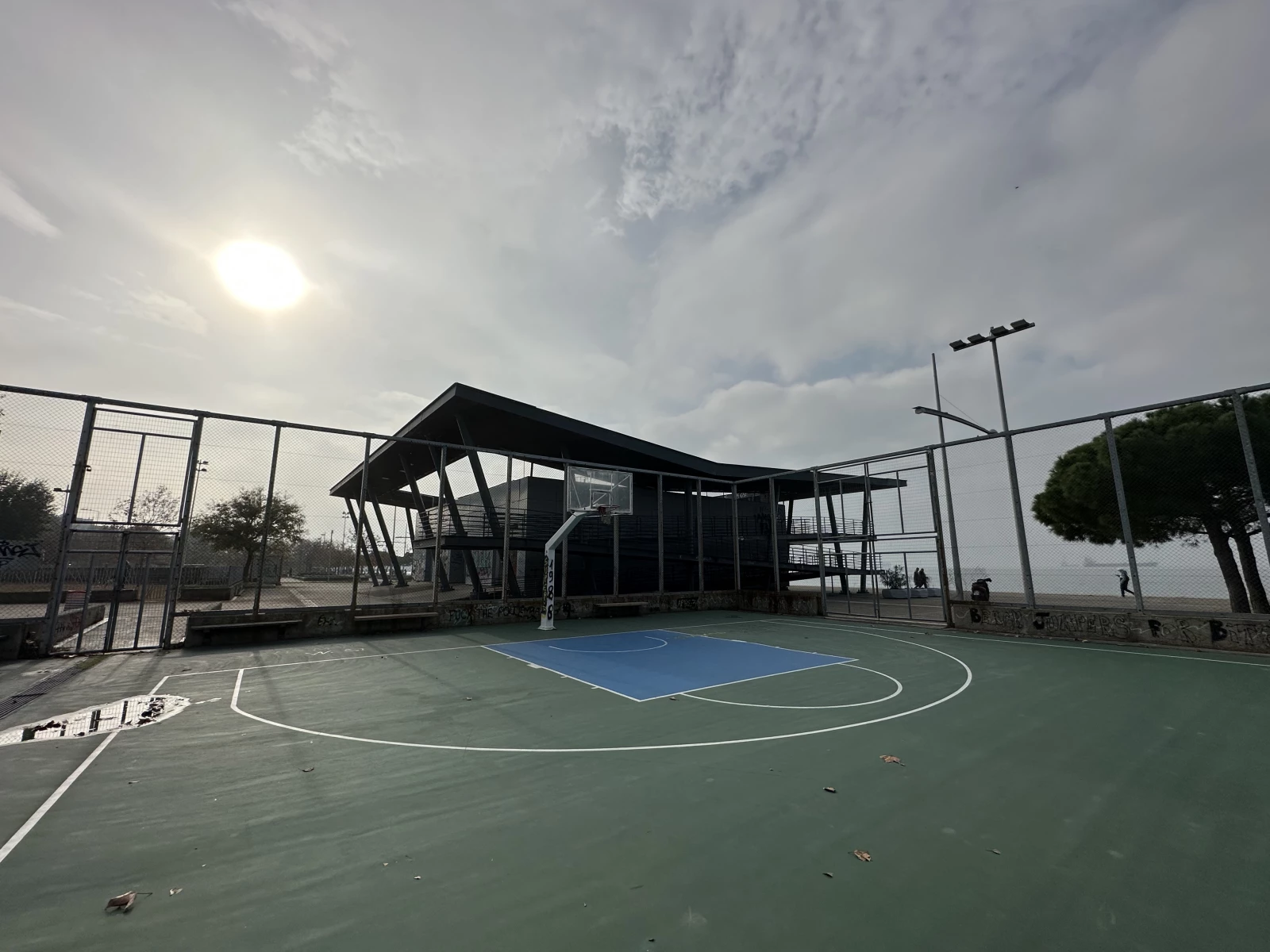 Thessaloniki Basketball Court Nea Paralia Open Air Basketball Court