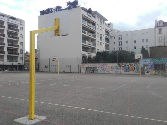 Profile of the basketball court Lyon Montplaisir, Lyon, France