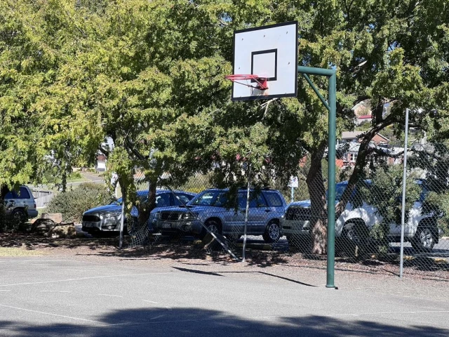 Profile of the basketball court Tailrace Park, Trevallyn, Australia