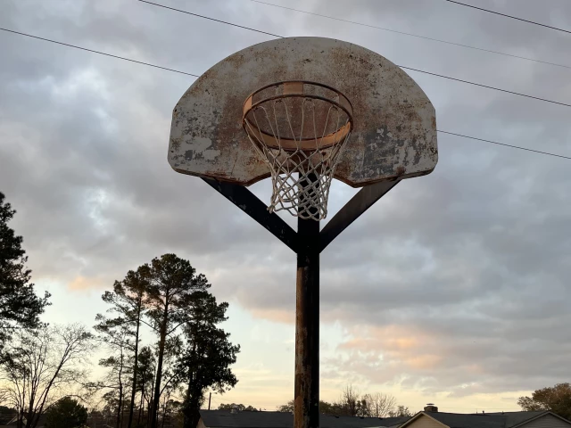 Profile of the basketball court Savannah Grove Park, Effingham, SC, United States