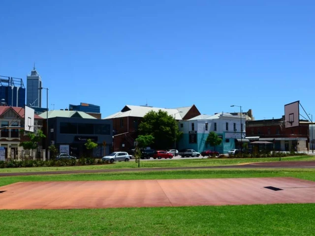 Profile of the basketball court Beaufort Street, Perth, Australia