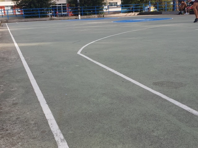 Profile of the basketball court Parco Tigullio, Genoa, Italy