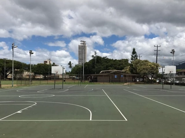 Profile of the basketball court Crane Park, Honolulu, HI, United States