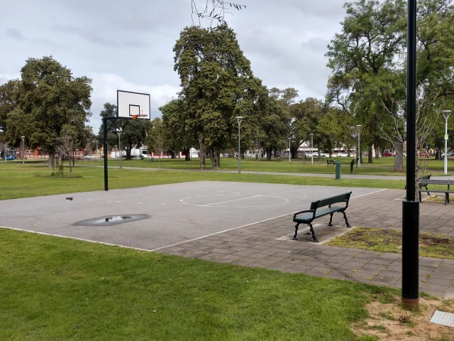 Profile of the basketball court Whitmore Square, Adelaide, Australia