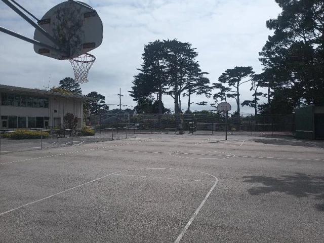 Profile of the basketball court Hill Top Park, Monterey, CA, United States