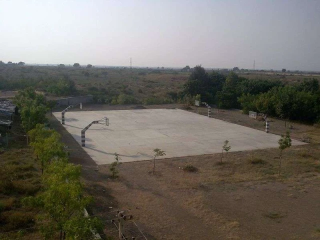 Profile of the basketball court Christ College, Rajkot, India