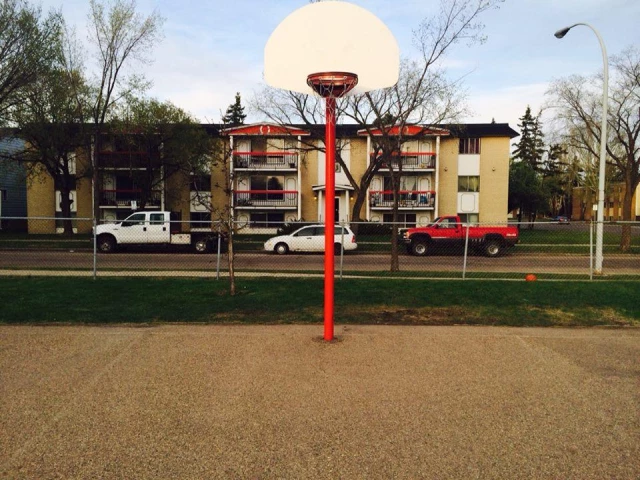Profile of the basketball court Westmount, Edmonton, Canada