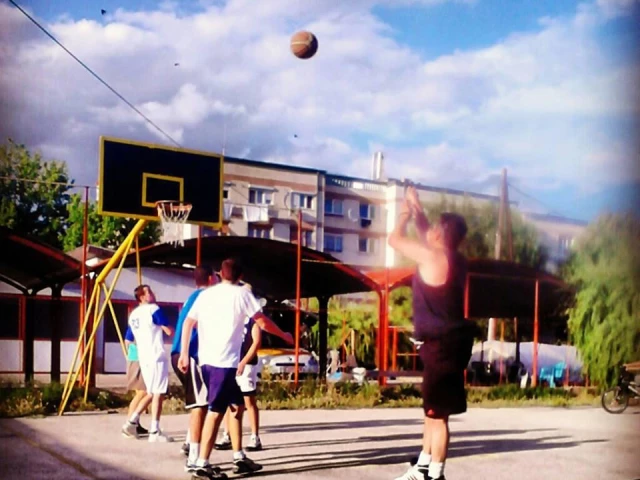 Profile of the basketball court Zegin, Skopje, Macedonia