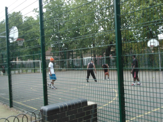 Profile of the basketball court Leyton Manor Park, Leyton, London, United Kingdom