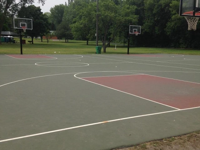 Profile of the basketball court Aquila Park, Minneapolis, MN, United States